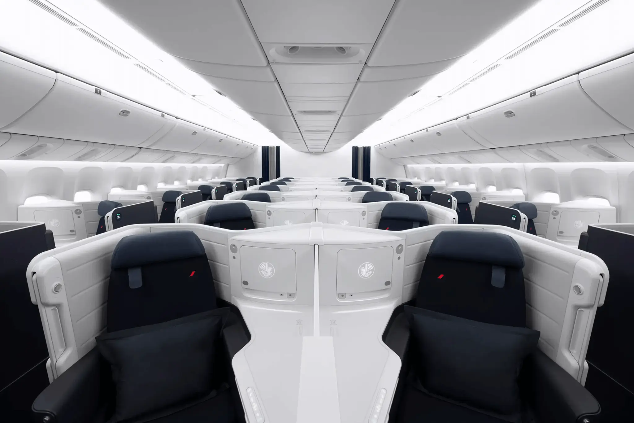 Air France business class cabin